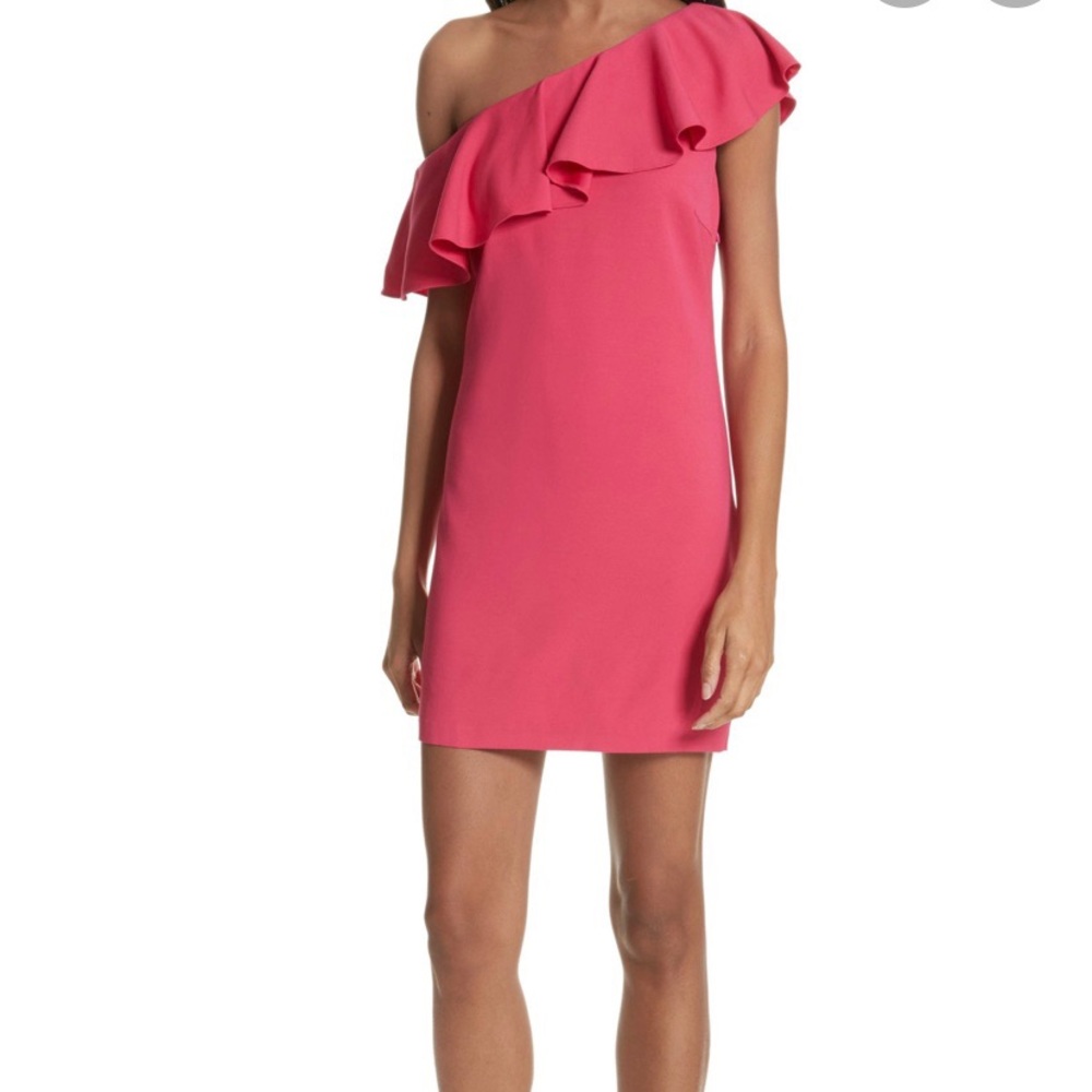 Joie Ruffled One-Shoulder Dress